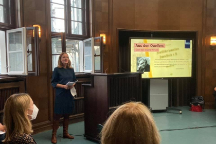 Die Salon-Gastgeberin Jasmin Sohnemann 