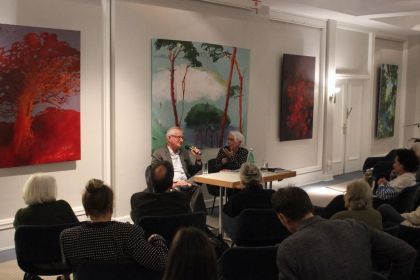 Thomas Sparr und Gastgeberin Friederike Heimann 