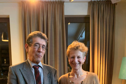 Gastgeber Michael Heimann und Verena Dohrn im Jüdischen Salon