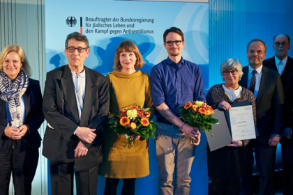 Bundesinnenministerin Nancy Faeser, Michael Heimann, Jasmin Sohnemann, Sebastian Schirrmeister, Barbara Guggenheim, Felix Klein, Karl-Josef Pazzini, Sonia Simmenauer