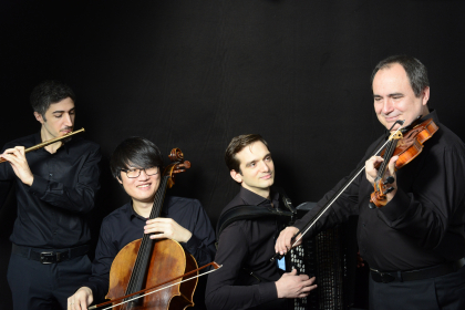 Ensemble Hevenu Schalom, Idan Levi - Flöte, Hyun Kil Oh - Violoncello, Nemanja Lukic - Akkordeon, Ivan Neykov - Violine