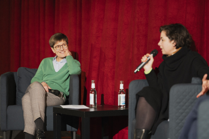 Birthe Kundrus, Historikerin an der Uni Hamburg und Lea Wohl von Haselberg, Film- und Medienwissenschaftlerin in Berlin im Gespräch nach dem Film  