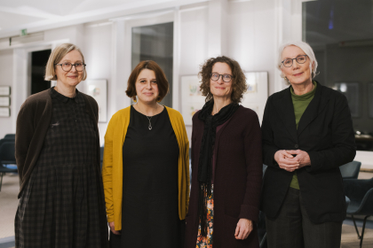 Anja Tippner vom Institut für Slavistik, Alexandra Polyan, Sabine Koller und Friederike Heimann 