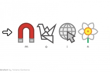 Moin kann man übrigens auch so schreiben ... Akrofont ist ein internationales akrofonisches Alphabet