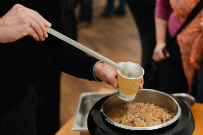 Die Graupensuppe nach einem Rezept von Lina Morgenstern