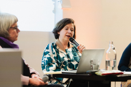 (c) Michael Kohls Nathalie Frank im Gespräch