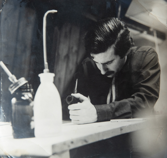 Eli Gross working in Total Design. Credit: Els Prins, Private Collection. Eli Gross working in Total Design. Source: Els Prins, Private Collection.