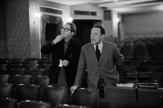 Max Frisch und Kurt Hirschfeld im Zürcher Schauspielhaus